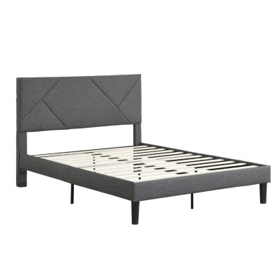 Streamdale Queen Size PU Upholstered Platform Bed Frame