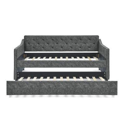 Tufted Twin Daybed with Pullout Trundle