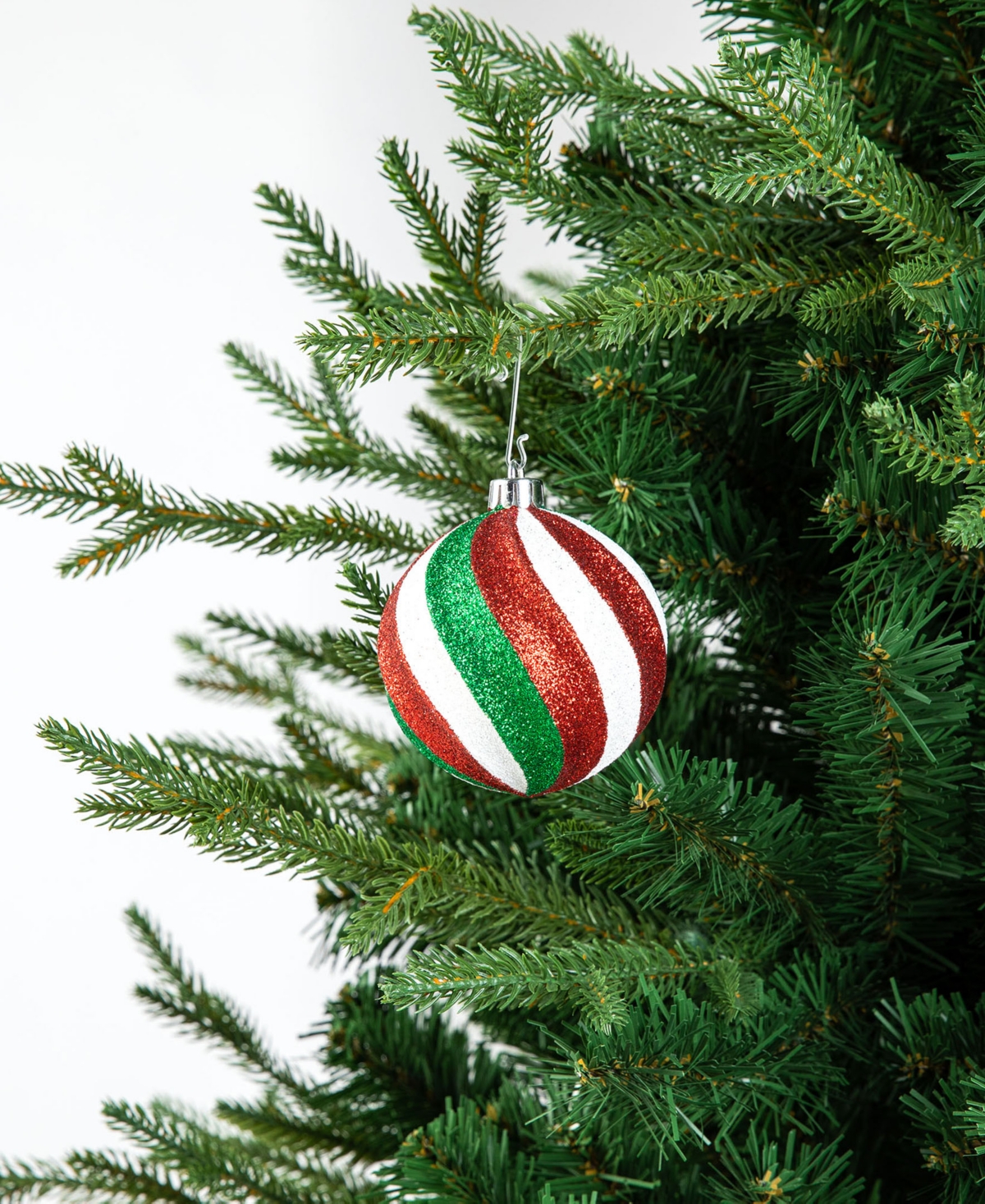 Glitzhome 160ct Christmas Whimsical Red Green Deluxe Boxed Shatterproof Ornaments In Multi
