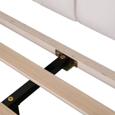 Streamdale Velvet Flower Platform Bed, Queen