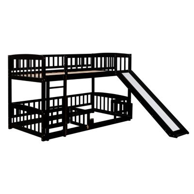 Streamdale Twin Bunk Bed w/ Slide and Ladder