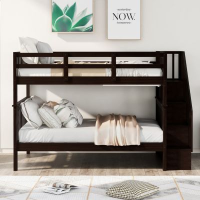 Full-Over-Full Bunk Bed with Storage