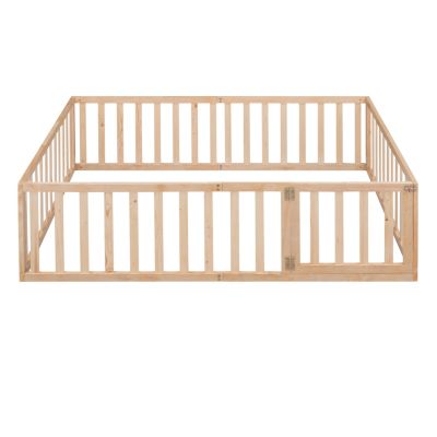 Streamdale Full Size Wood Daybed Frame With Fence