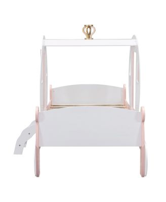 Princess Carriage Bed with Wood Platform
