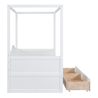 Streamdale Twin Size Canopy Day Bed With 2 Drawers