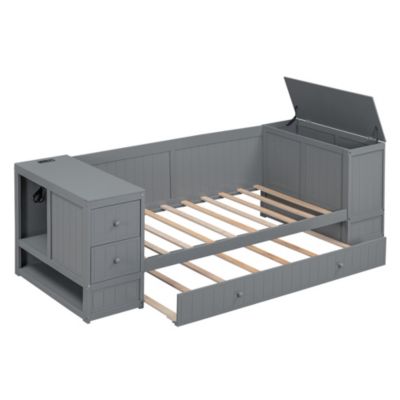 Streamdale Twin Daybed with Storage, Trundle & Charging
