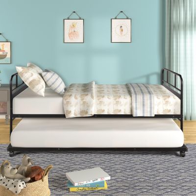 Streamdale Twin Daybed with Trundle and Casters