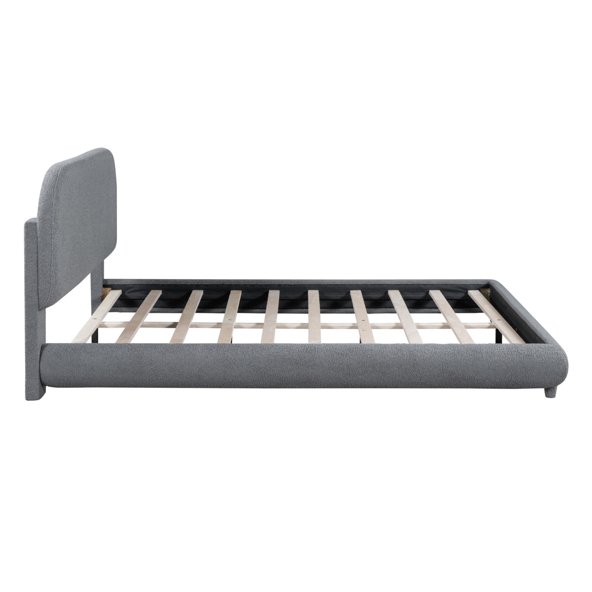 Teddy Fleece Platform Bed - Queen