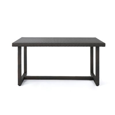 Durable All-Weather Rattan Dining Table for Outdoor Spaces