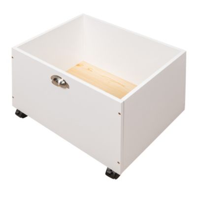 Streamdale Twin Size Wood Loft Bed with 2 Storage Boxes &acirc;€“ Bed Frame