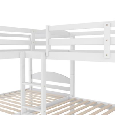 Streamdale Twin L-Shaped Bunk Bed With Trundle