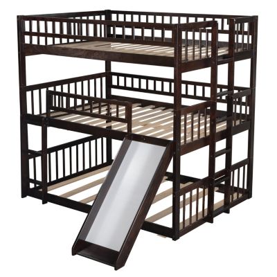 Streamdale Triple Bunk Bed with Ladder and Slide