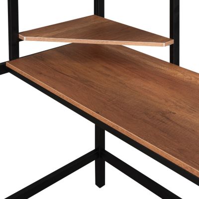 Twin Metal Loft Bed With Desk And Shelf bed Frames