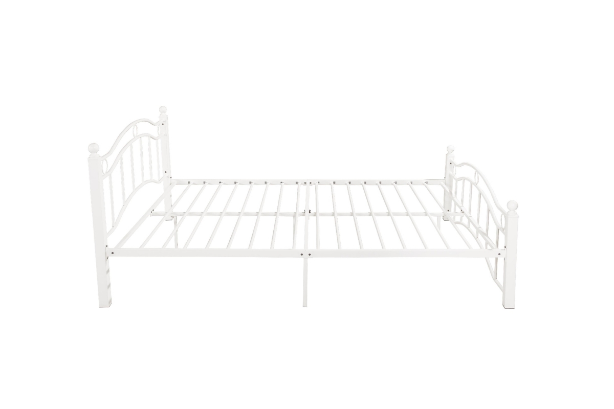 Streamdale Furniture Queen Size Metal Bed Frame With Headboard And Footboard