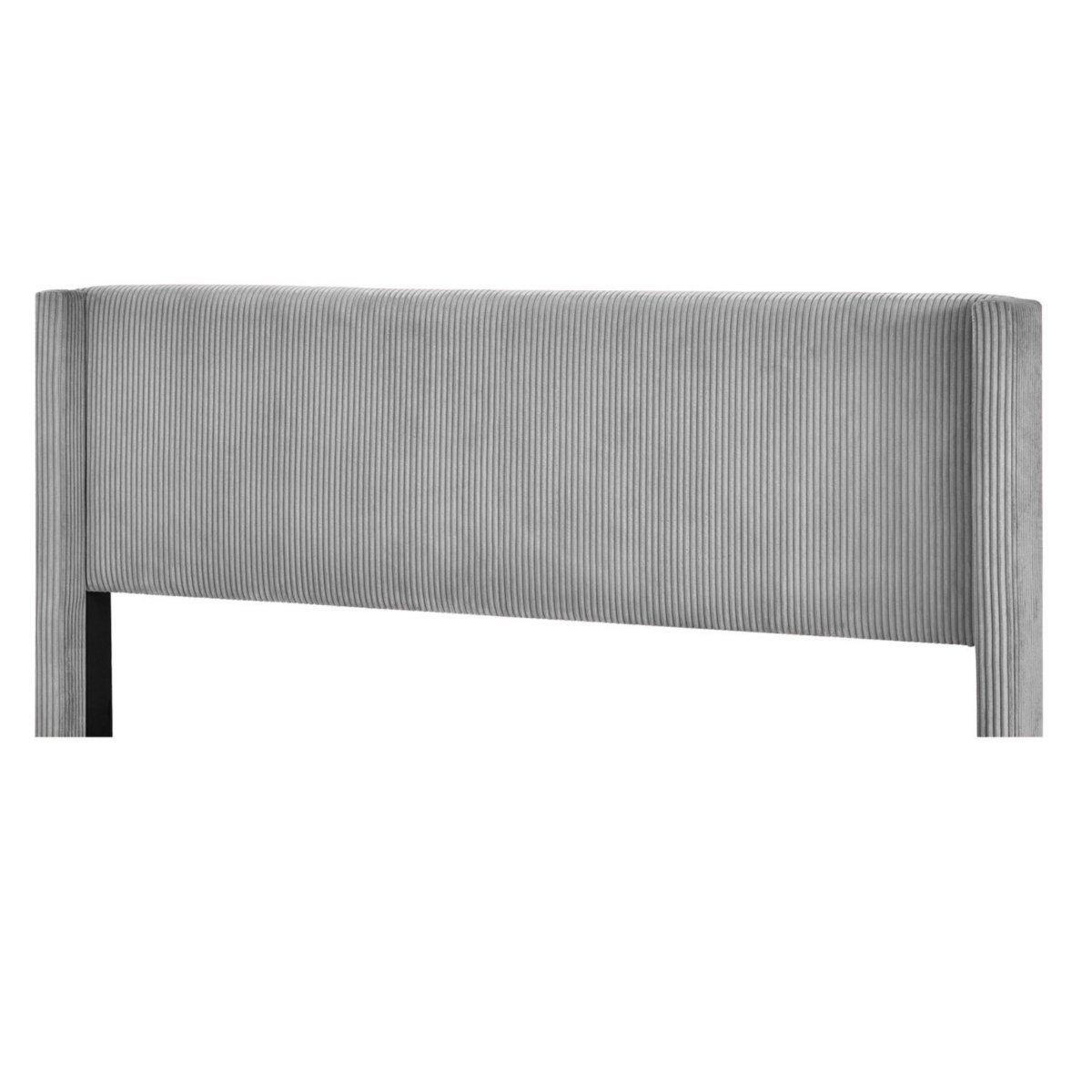 Streamdale Queen Size Corduroy Platform Bed With Metal Legs