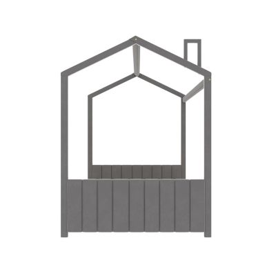 Streamdale Full Size Velvet House Bed Wood Bed