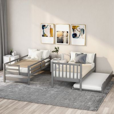 Streamdale Twin Over Twin/Full Bunk Bed With Twin Size Trundle