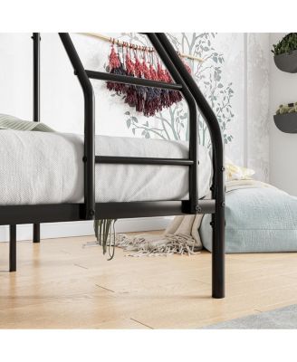 Twin-Over-Full Metal Bunk Bed with Enhanced Guardrails