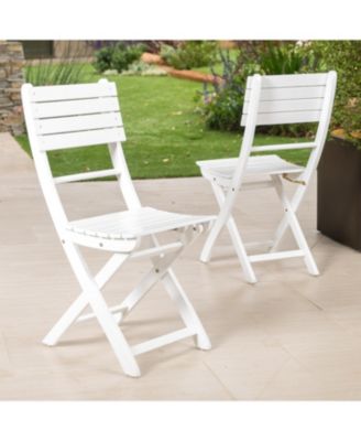 Streamdale Acacia Wood Folding Dining Chairs for Backyard Hosting