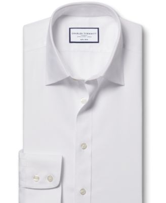 Men's Slim-Fit Non-Iron Solid Dress Shirt