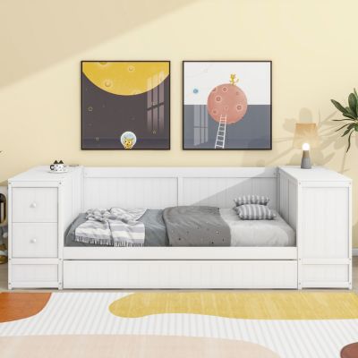 Streamdale Twin Daybed with Storage, Trundle & Charging