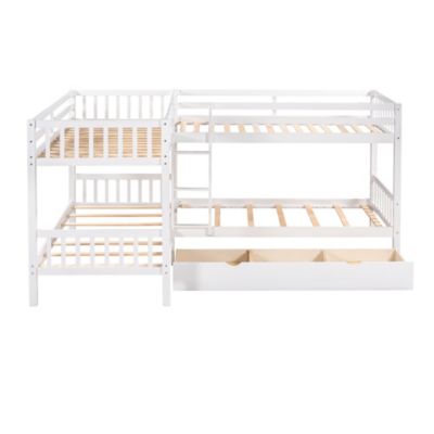 Streamdale Twin L-Shaped Bunk Bed With Drawers