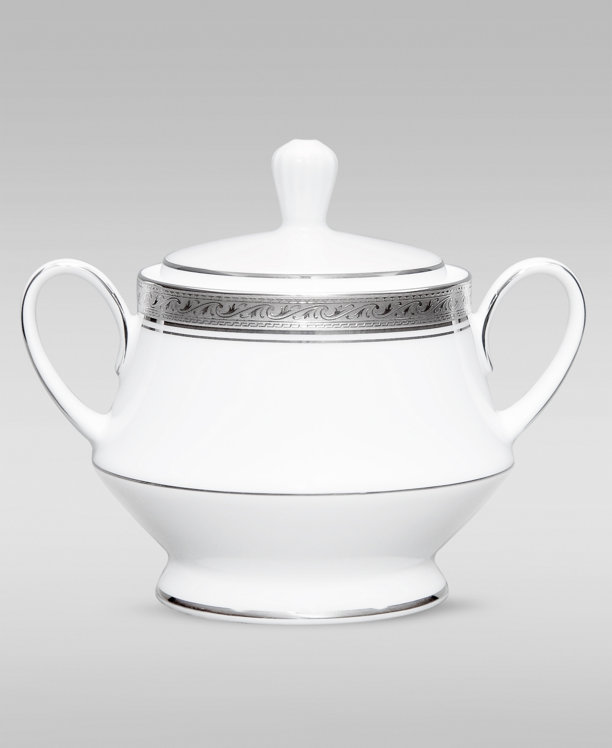 Noritake Crestwood Platinum Sugar Creamer Set In White