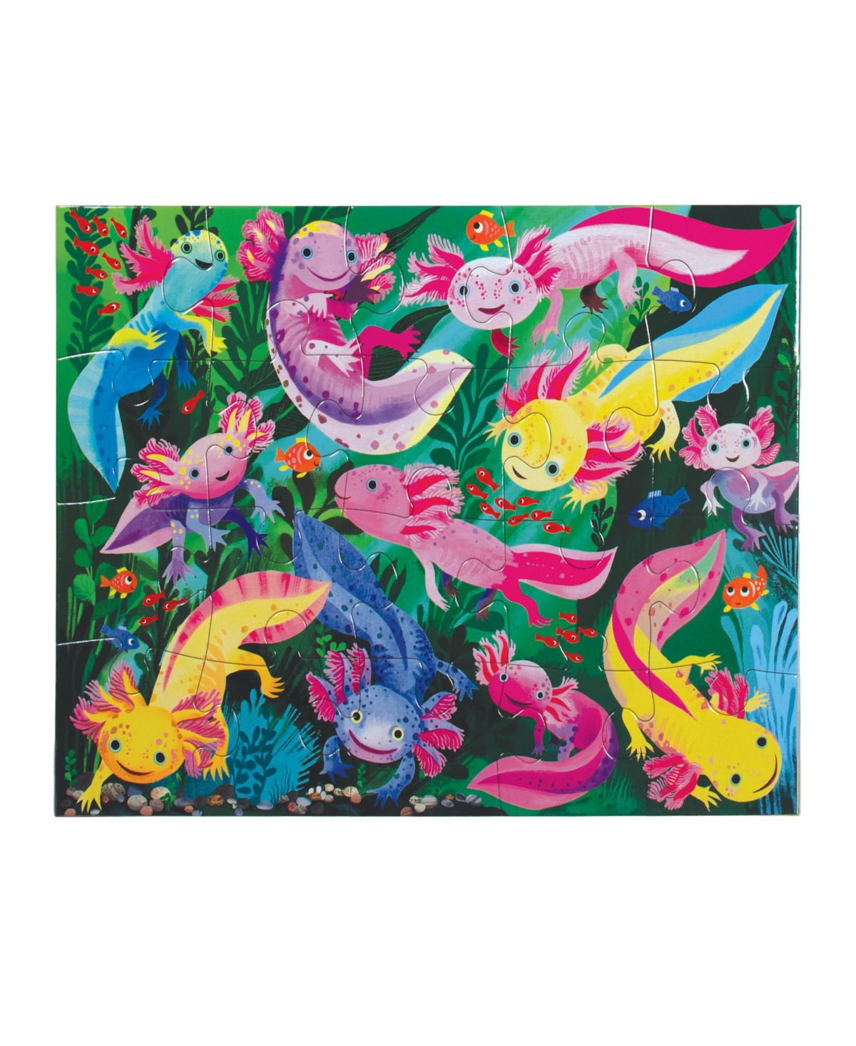 Eeboo Ready To Grow Life On Earth Axolotl Puzzle Set In Multi