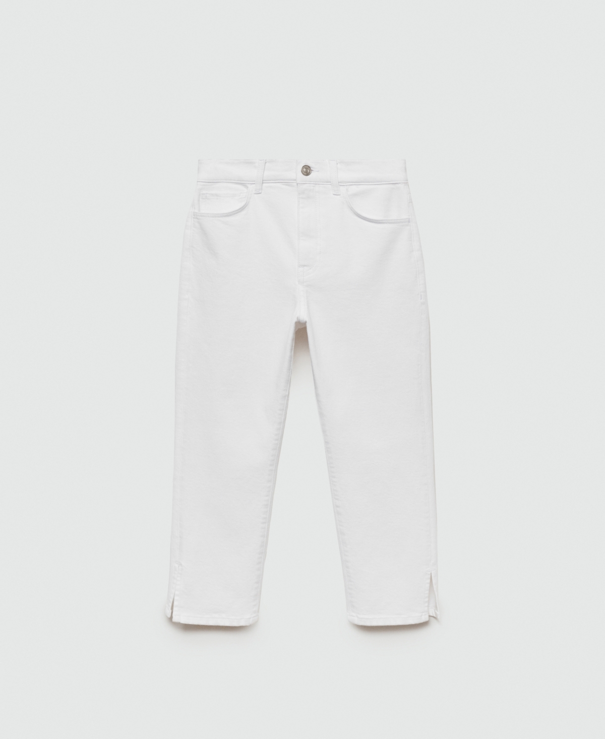Mango Women's Side Opening Capri Jeans
