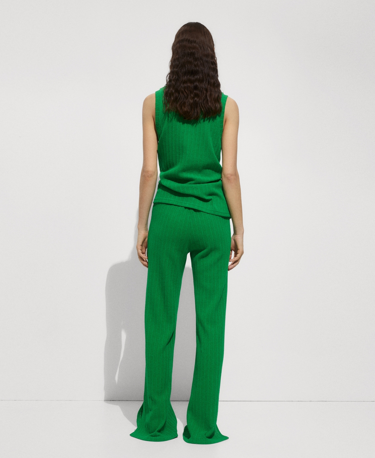 Mango Women's Straight Crochet Pants