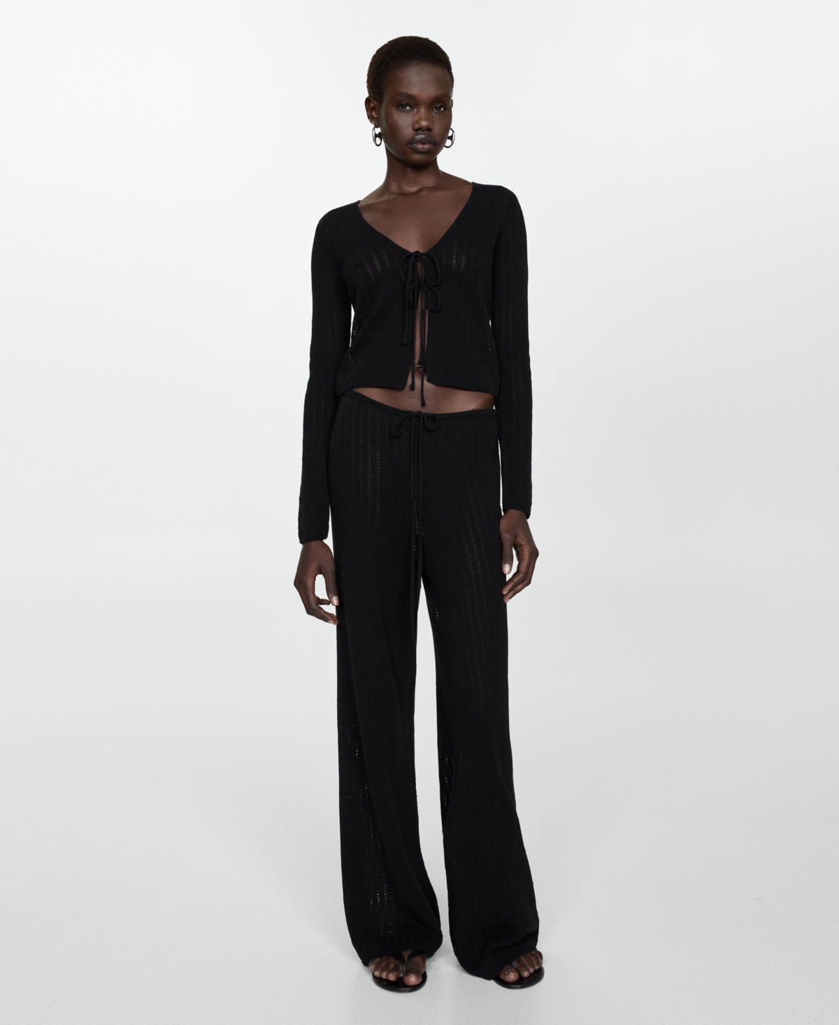 Mango Women's Straight Knitted Pants