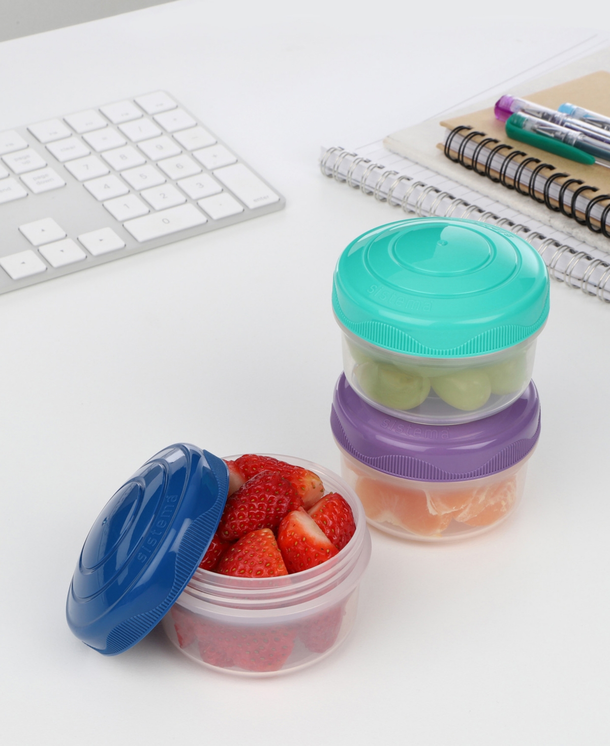 Sistema 3-pack To Go Mini Bites Food Storage Containers In Multi