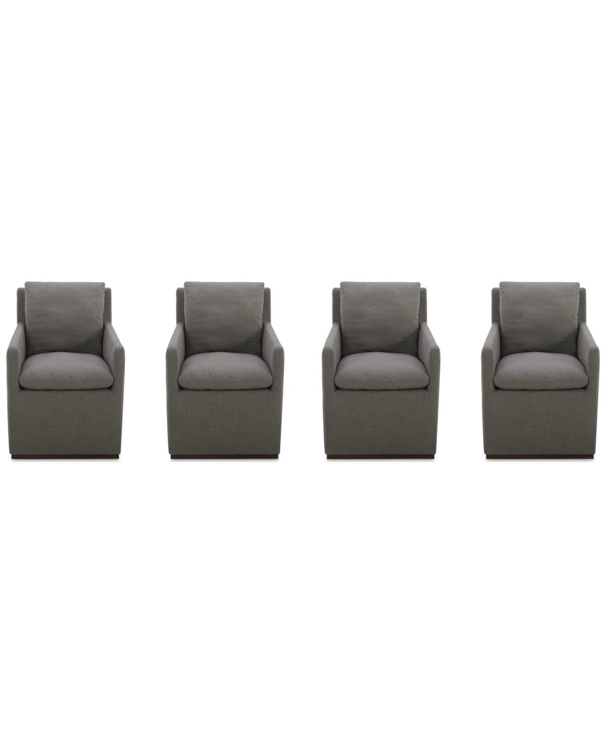 Macy's Korder 4-pc. Arm Swivel Chair Set, Created For  In Flint
