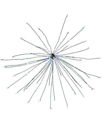 LED Lighted Firework Silver Branch Christmas Decoration 20"