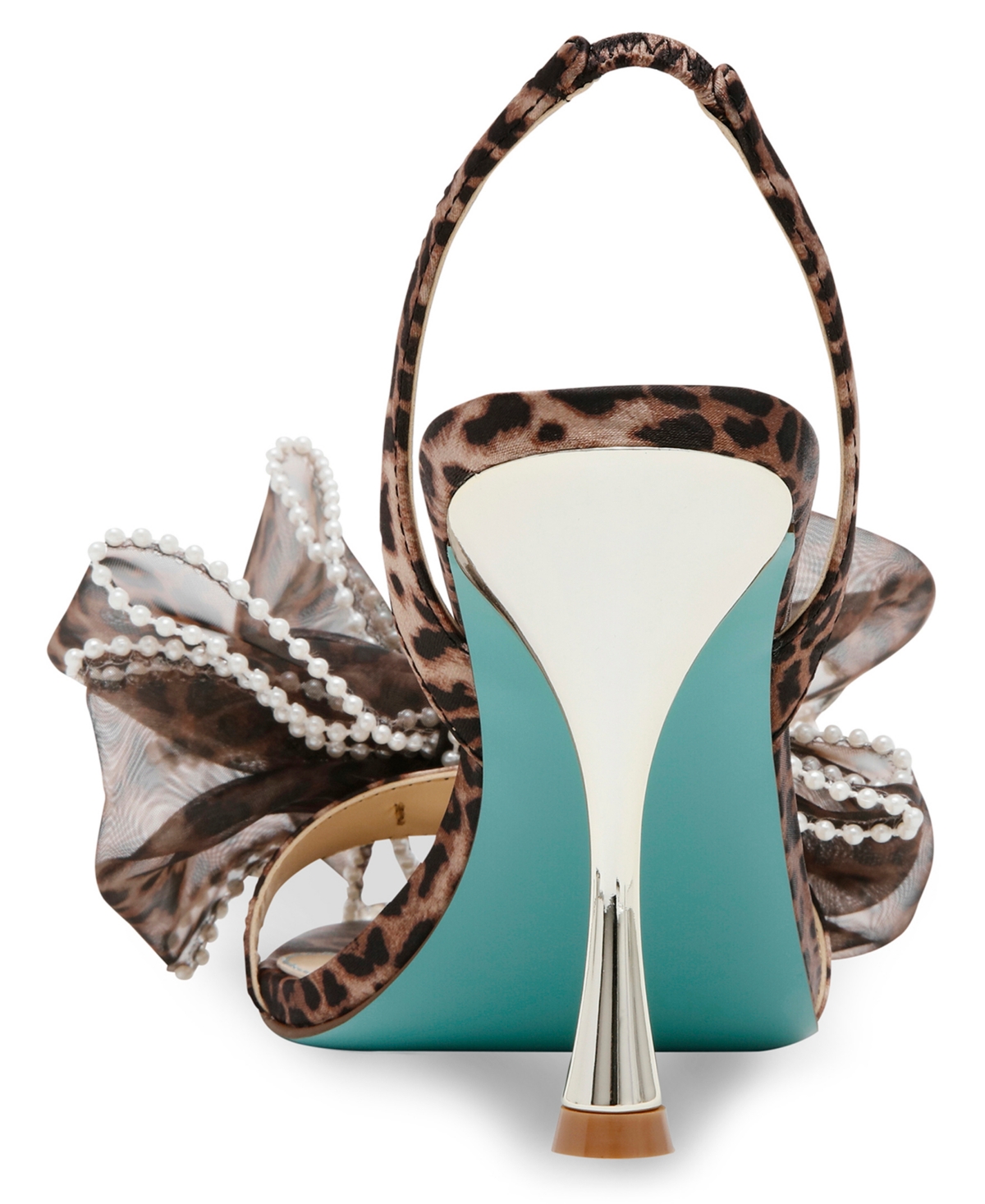 Betsey Johnson Women's Fawn Mesh Bow Heeled Sandals
