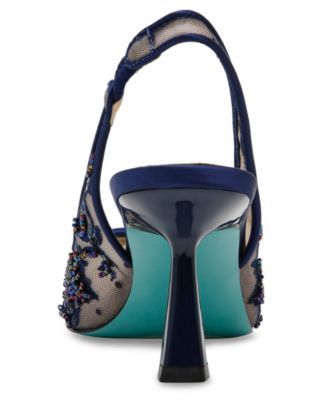 Women's Nikki Embroidered Slingback Evening Pumps