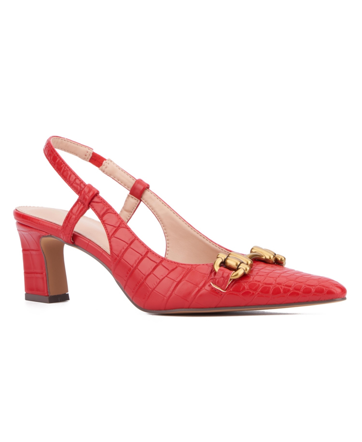 Women's Ilona Slingback Heels - Red croc