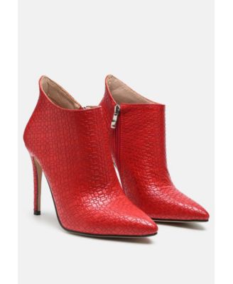 London Rag Womens Lolita Woven Texture Stiletto Boot