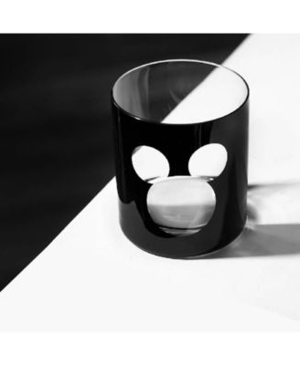 Disney Luxury Mickey Mouse 12 oz. Crystal Double Old Fashion Glasses, Set of 2