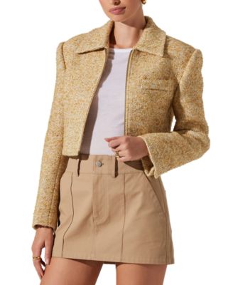 ASTR the Label - Women's Lindsay Cropped Zip-Front Jacket