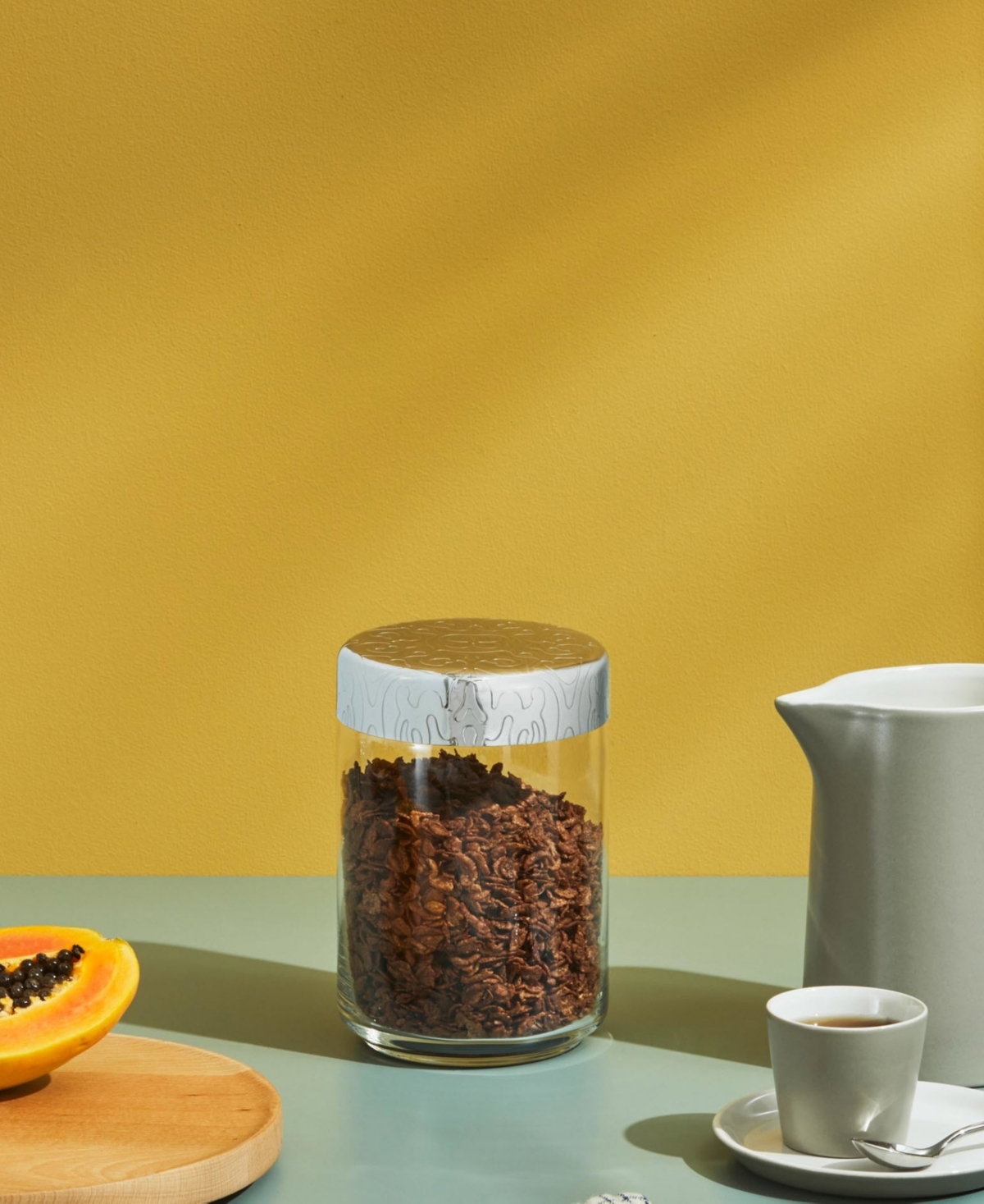 Alessi 2 Cup Jar With Lid By Marcel Wanders In Clear