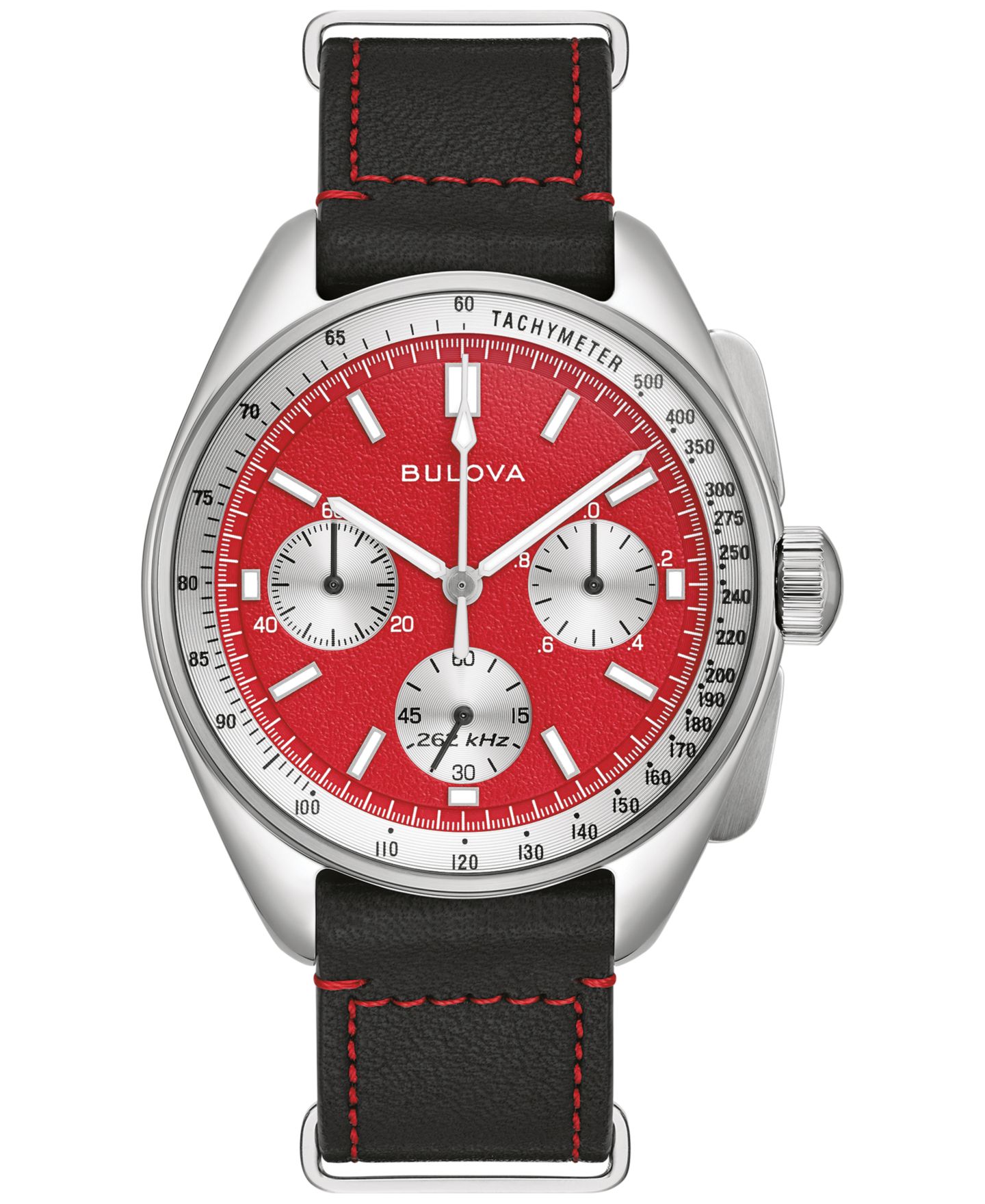 Мужские часы Bulova Lunar Pilot, хронограф, браслет из нержавеющей стали, 44 мм — фото 5