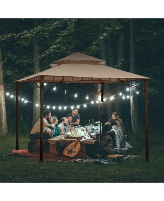 10.6'x10.6' Gazebo Top Replacement Fit for Brand_Model Summer Veranda Gazebo/L-GZ093PST/G-GZ093PST/TGZ093 2 Tier Outdoor Patio Dark Beige