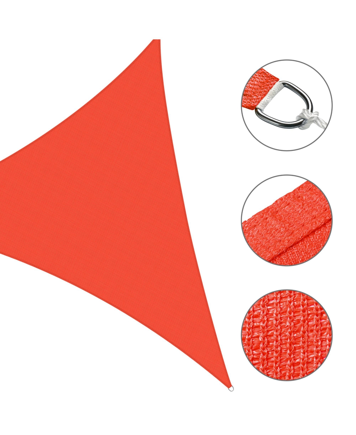 Yescom 2 Pack Ft 97% Uv Block Triangle Sun Shade Sail Canopy Outdoor Pool Cover Net
