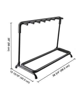 7 Seven Holder Multi Guitar Folding Stand Band Stage Bass Acoustic Guitar Display Rack