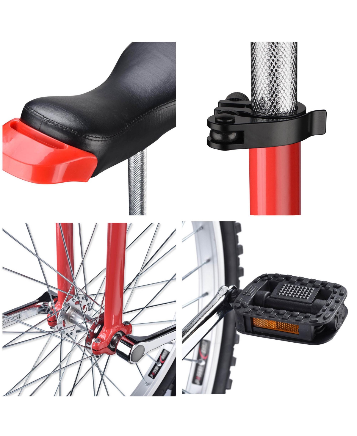 Yescom 18 In Wheel Outdoor Unicycle Skid-proof Tire Fitness Bicycle Balance Training for Adults Teenagers Kids