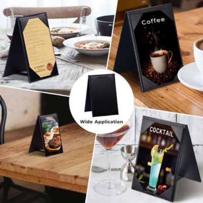 10Pcs 4"x 6" Double-sided Table Tent Holder Menu Holder A-Frame Restaurant