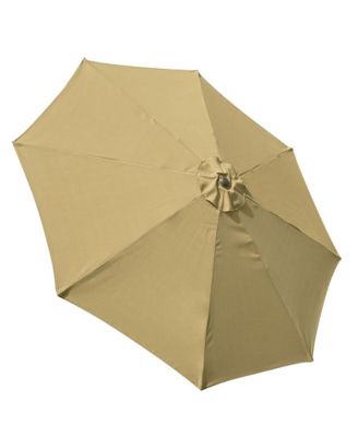 9ft UV50+ Fade Resistant New OLEFIN Outdoor Patio Umbrella 8 Rib Crank Tilt Beach Market Table Water Repellent