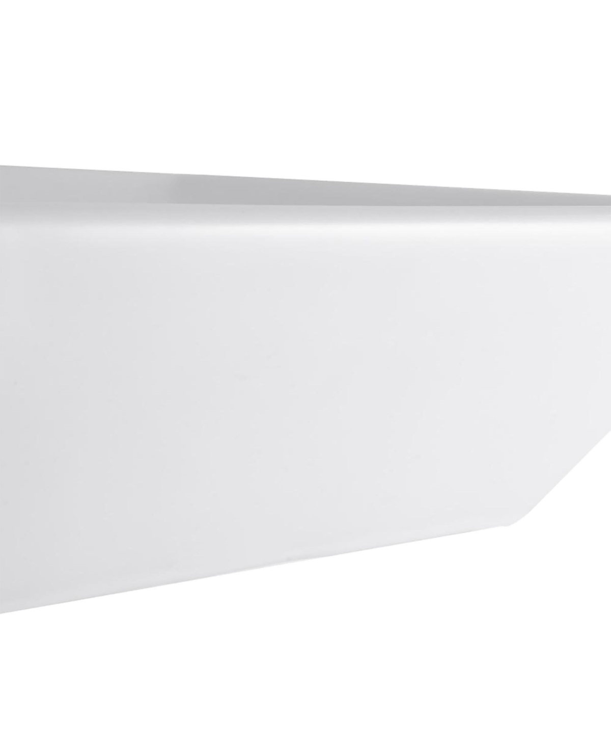 Yescom Aquaterior 2 Pcs Square Porcelain Above Counter Sink Bathroom Ceramic Vessel Basin Drain