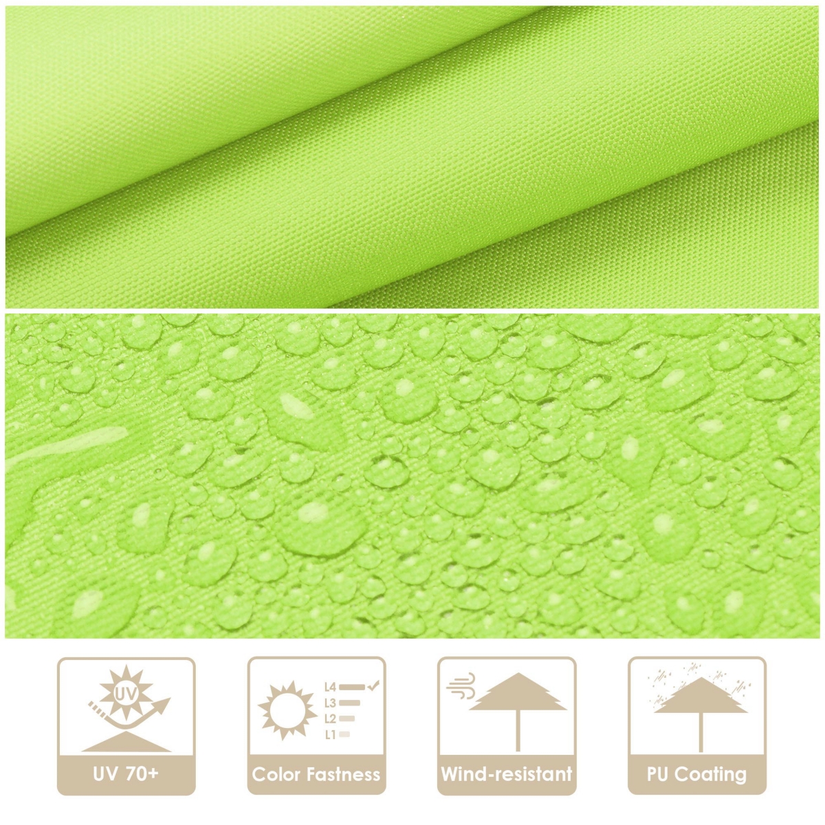 Yescom 10 Ft 3 Tier Patio Umbrella with Crank Handle Push to Tilt Yard Outdoor
